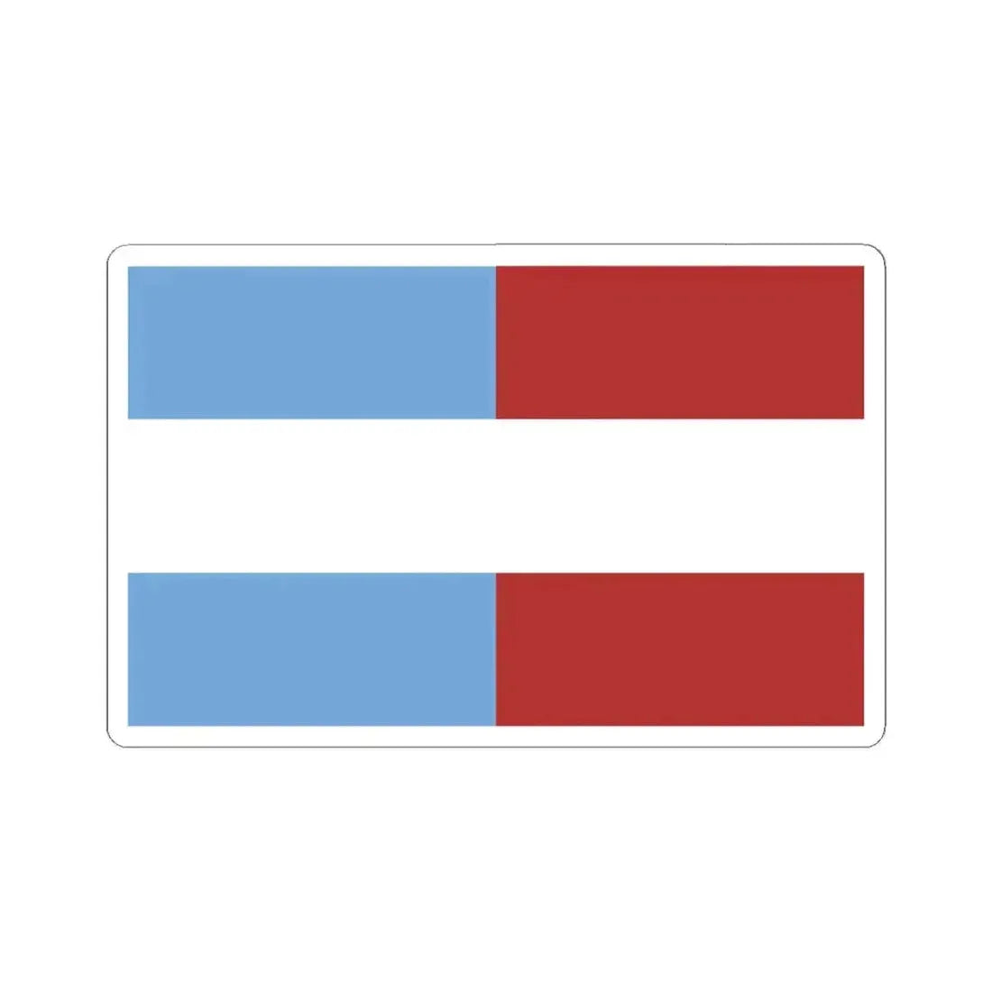 Flag of Entre Rios 1833-1853 (Argentina) STICKER Vinyl Kiss-Cut Decal 6 Inch White - The Sticker Space