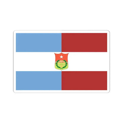 Flag of Entre Rios 1833-1853 with arms (Argentina) STICKER Vinyl Kiss-Cut Decal 2 Inch White - The Sticker Space
