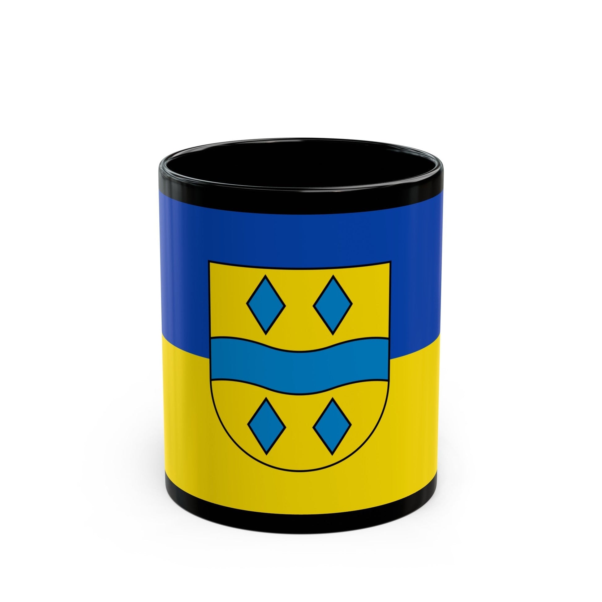 Flag of Enzkreis Germany - Black Coffee Mug-11oz-The Sticker Space