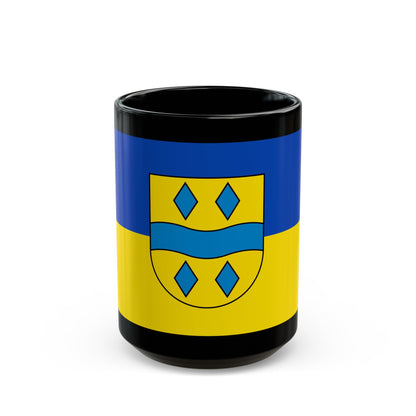 Flag of Enzkreis Germany - Black Coffee Mug-15oz-The Sticker Space