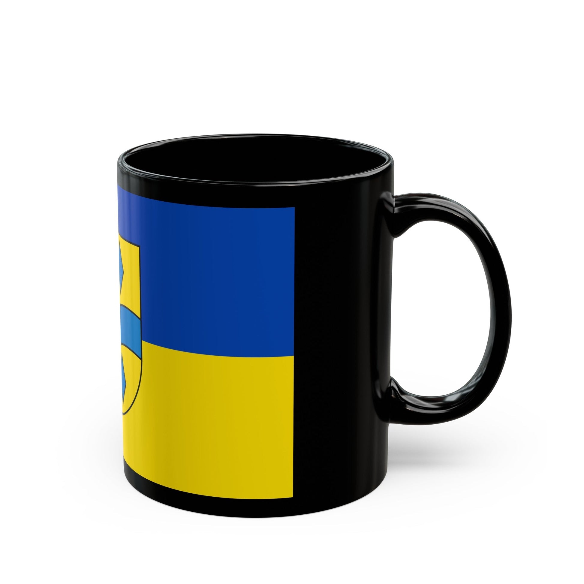 Flag of Enzkreis Germany - Black Coffee Mug-The Sticker Space