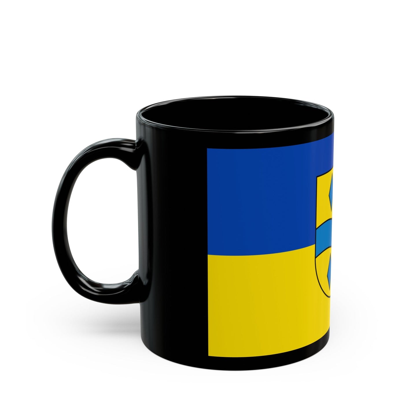 Flag of Enzkreis Germany - Black Coffee Mug-The Sticker Space