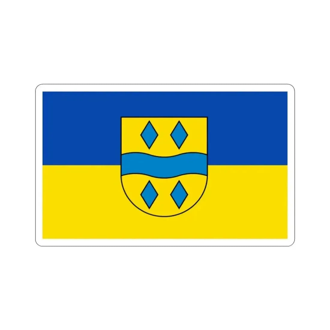 Flag of Enzkreis Germany STICKER Vinyl Die-Cut Decal 2 Inch - The Sticker Space