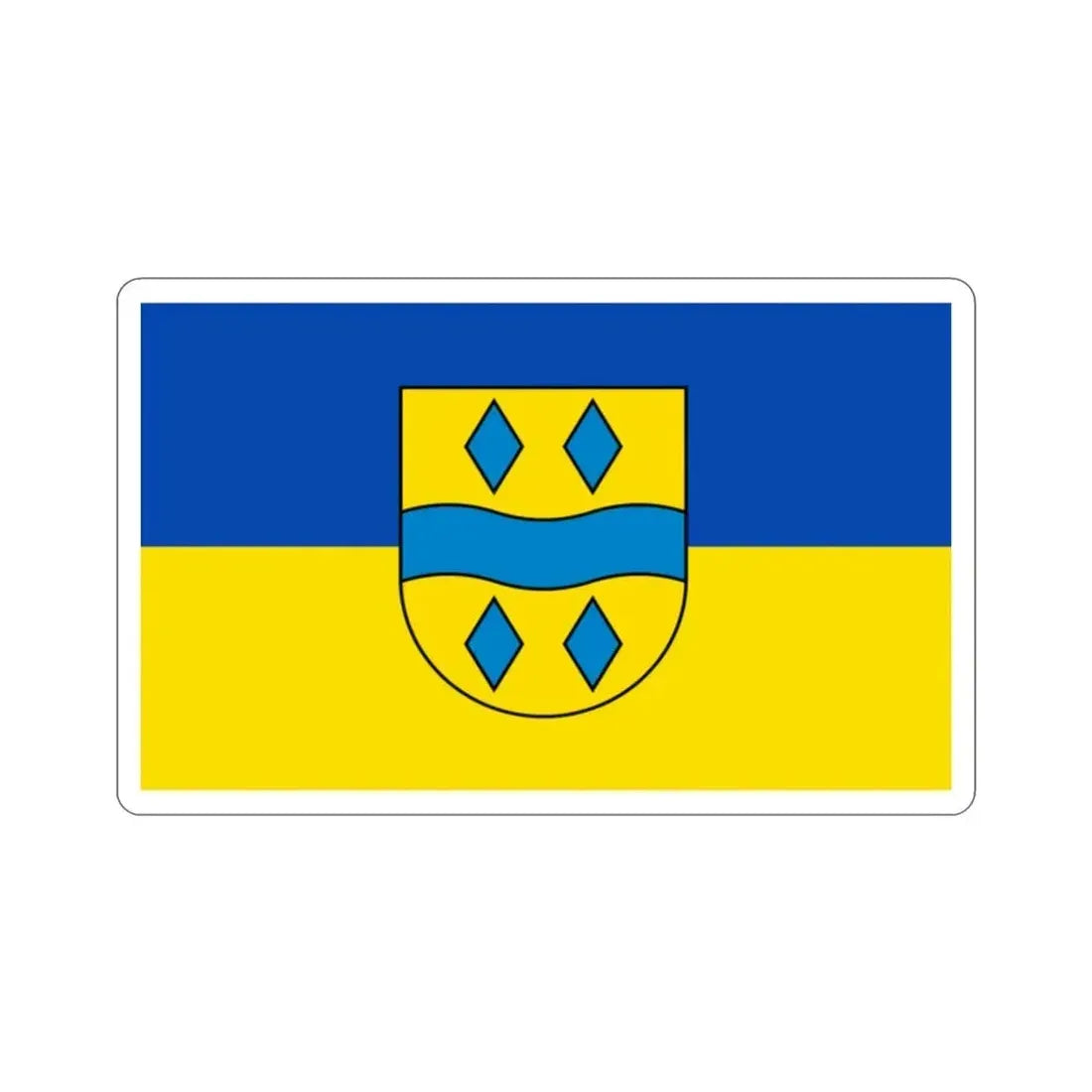 Flag of Enzkreis Germany STICKER Vinyl Die-Cut Decal 2 Inch - The Sticker Space