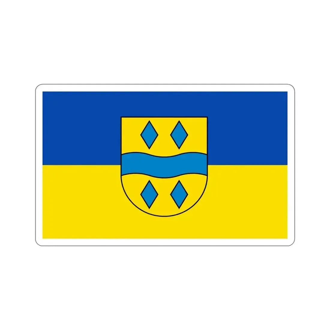 Flag of Enzkreis Germany STICKER Vinyl Die-Cut Decal 5 Inch - The Sticker Space