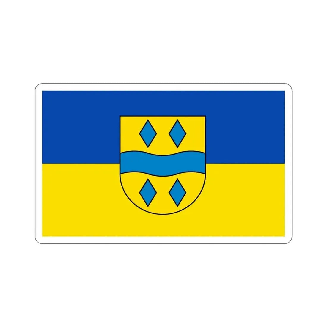 Flag of Enzkreis Germany STICKER Vinyl Die-Cut Decal 5 Inch - The Sticker Space