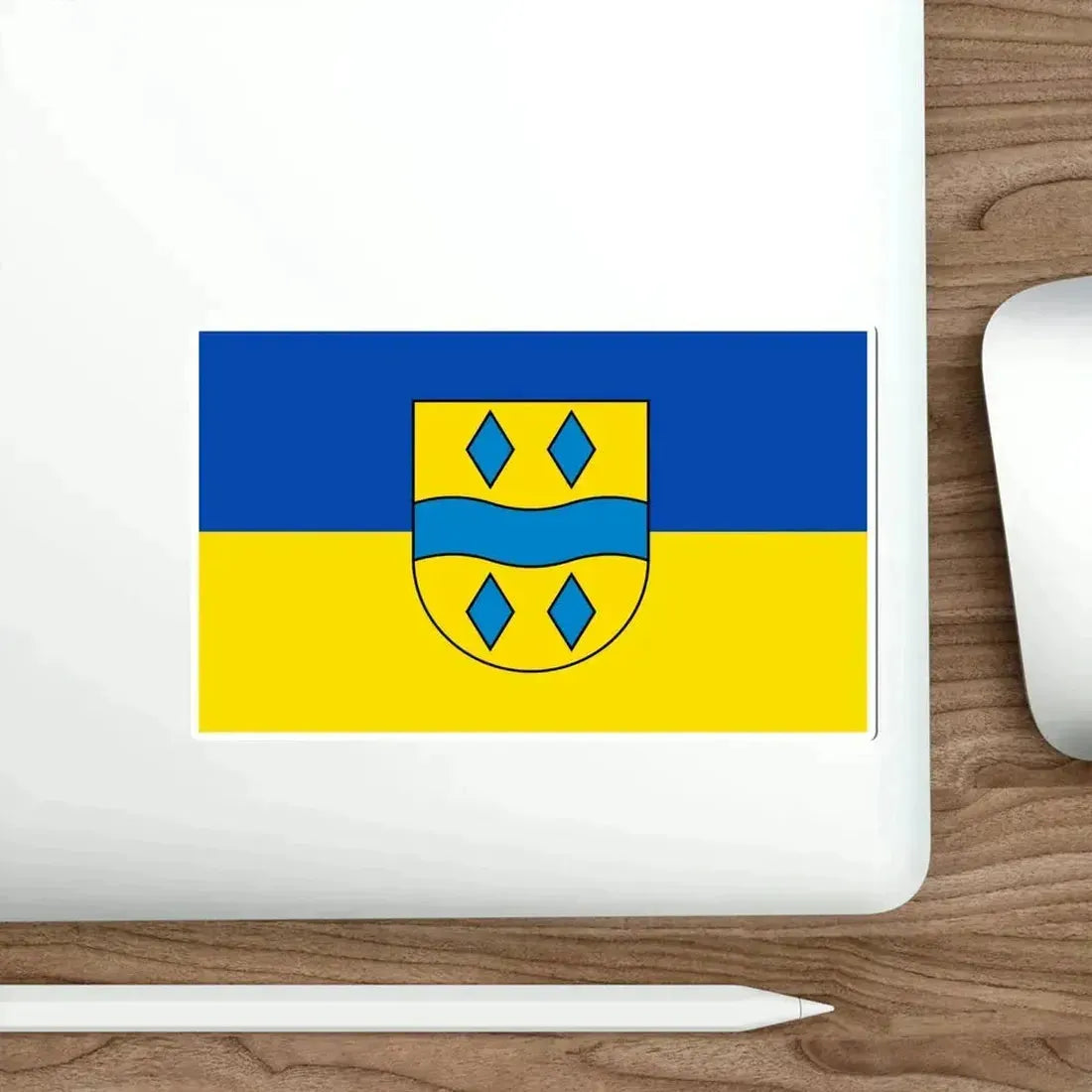 Flag of Enzkreis Germany STICKER Vinyl Die-Cut Decal - The Sticker Space