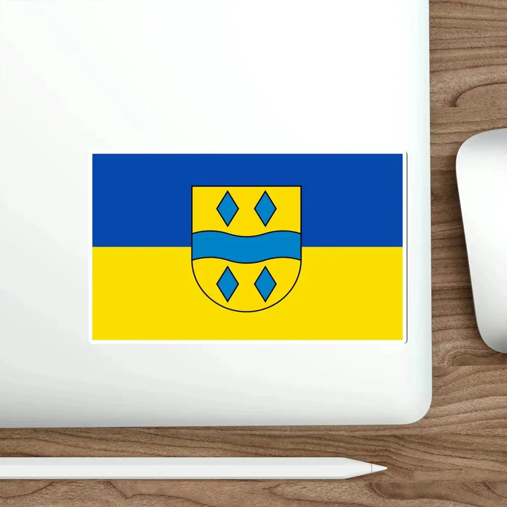 Flag of Enzkreis Germany STICKER Vinyl Die-Cut Decal - The Sticker Space