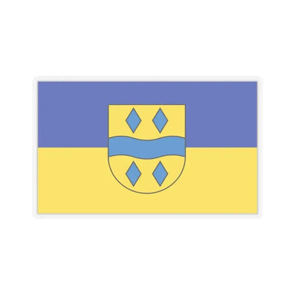 Flag of Enzkreis Germany - STICKER Vinyl Kiss-Cut Decal 3 Inch Transparent - The Sticker Space