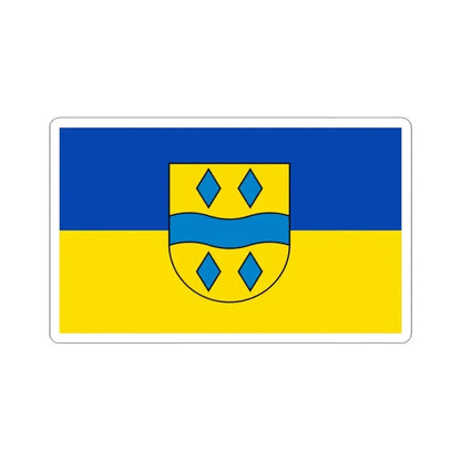 Flag of Enzkreis Germany - STICKER Vinyl Kiss-Cut Decal 3 Inch White - The Sticker Space