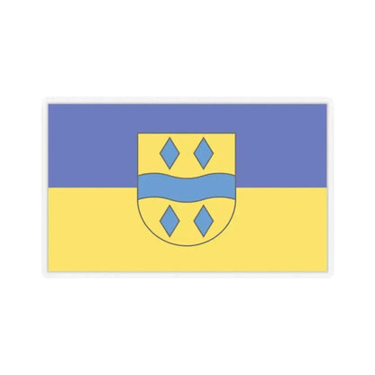 Flag of Enzkreis Germany - STICKER Vinyl Kiss-Cut Decal 4 Inch Transparent - The Sticker Space