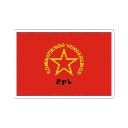 Flag of EPL (Colombia) STICKER Vinyl Kiss-Cut Decal 2 Inch White - The Sticker Space