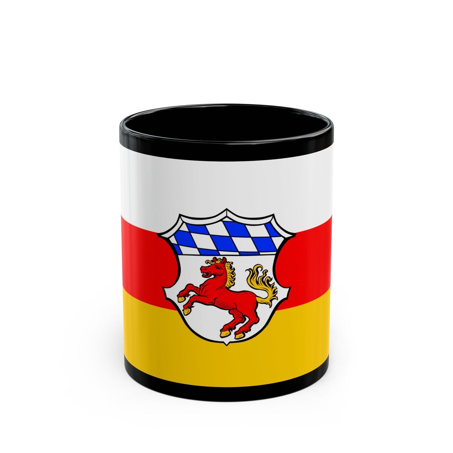 Flag of Erding Germany - Black Coffee Mug-11oz-The Sticker Space