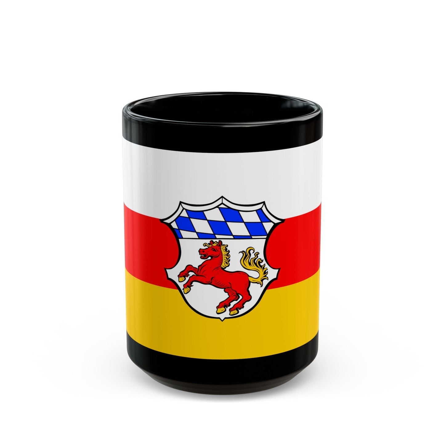 Flag of Erding Germany - Black Coffee Mug-15oz-The Sticker Space