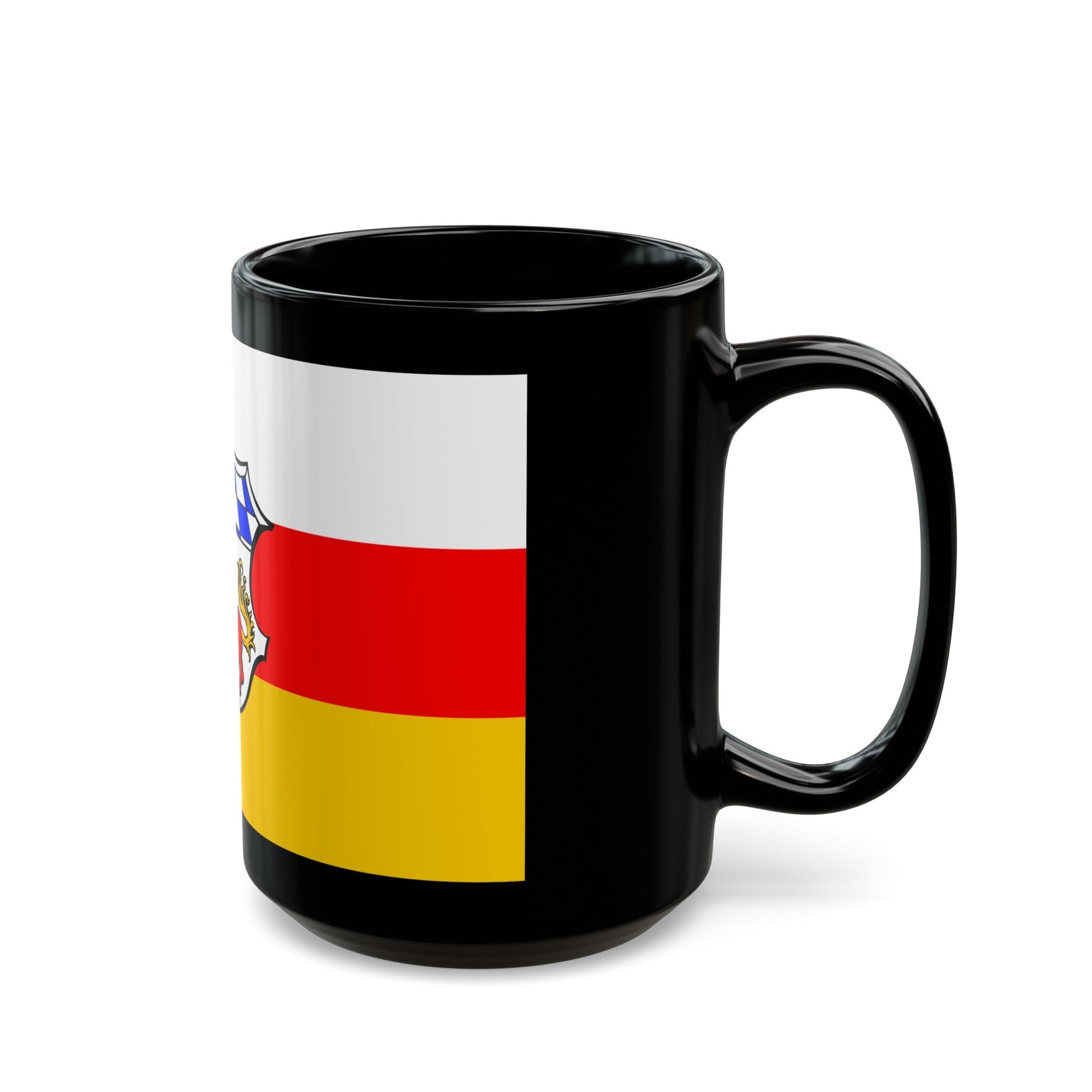 Flag of Erding Germany - Black Coffee Mug-The Sticker Space