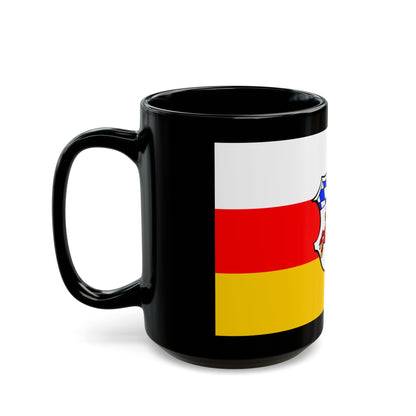 Flag of Erding Germany - Black Coffee Mug-The Sticker Space