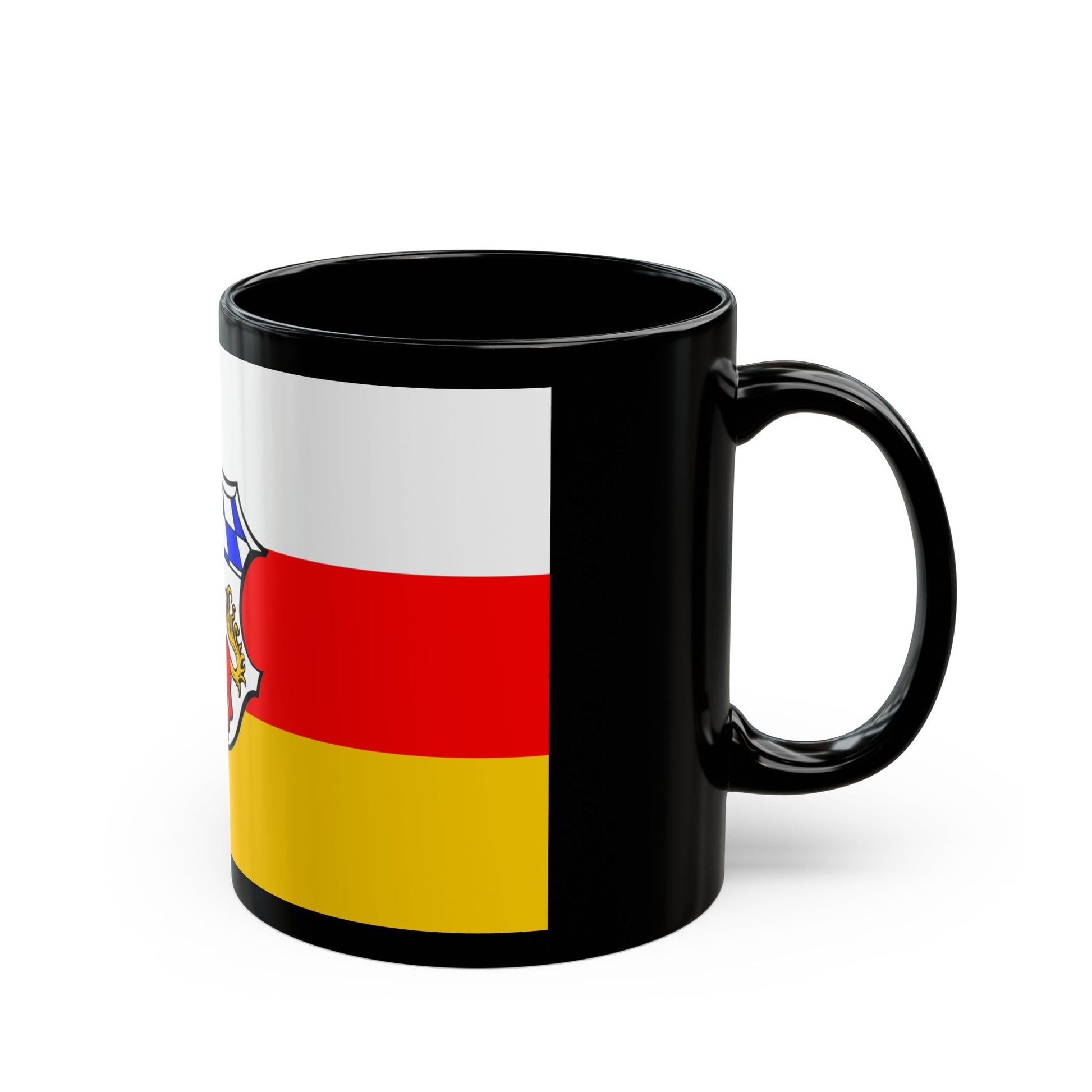 Flag of Erding Germany - Black Coffee Mug-The Sticker Space