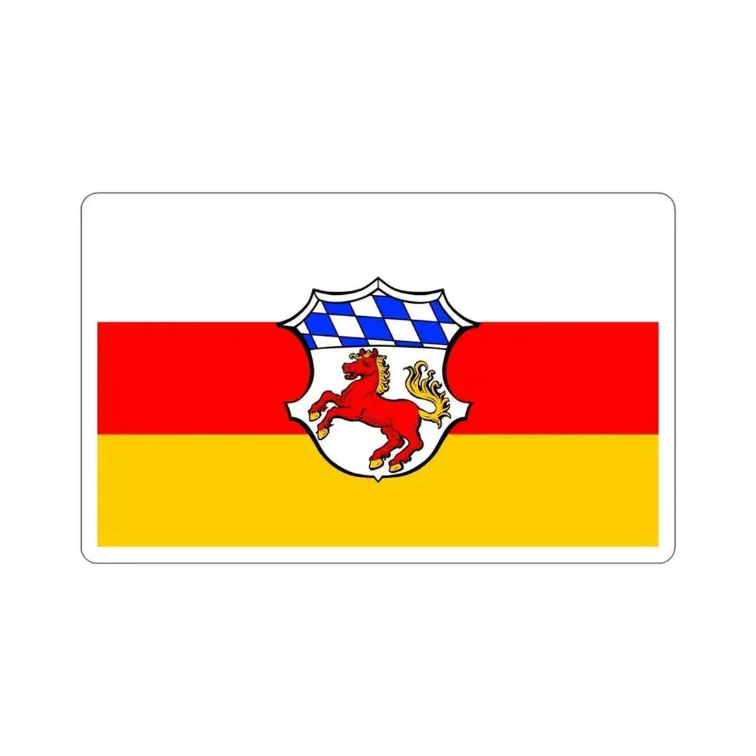 Flag of Erding Germany STICKER Vinyl Die-Cut Decal - The Sticker Space