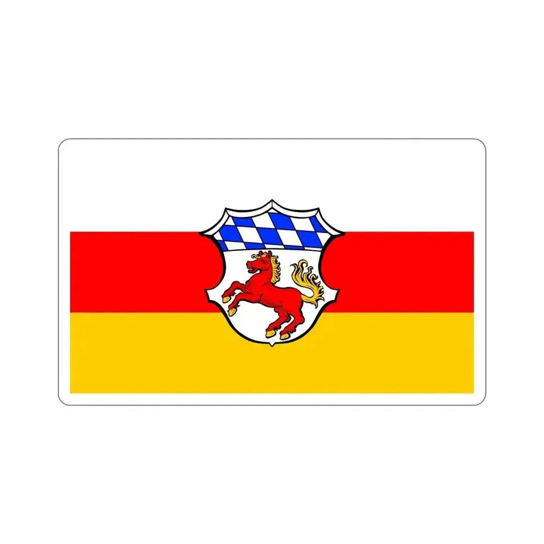 Flag of Erding Germany STICKER Vinyl Die-Cut Decal - The Sticker Space
