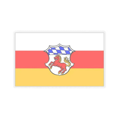 Flag of Erding Germany - STICKER Vinyl Kiss-Cut Decal 3 Inch Transparent - The Sticker Space