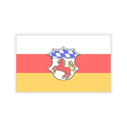 Flag of Erding Germany - STICKER Vinyl Kiss-Cut Decal 6 Inch Transparent - The Sticker Space