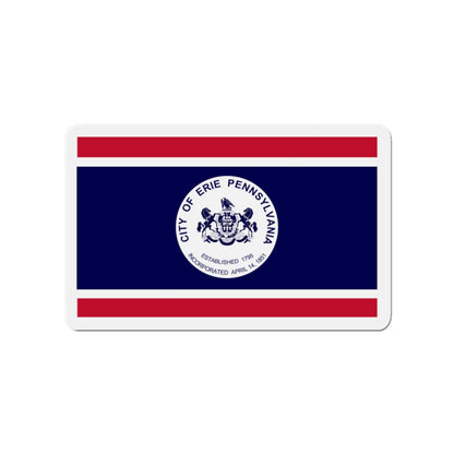 Flag of Erie Pennsylvania - Die-Cut Magnet-3" x 3"-The Sticker Space