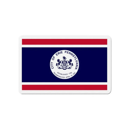Flag of Erie Pennsylvania - Refrigerator Magnet 3 Inch - The Sticker Space