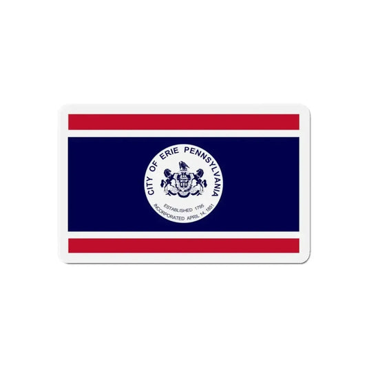 Flag of Erie Pennsylvania - Refrigerator Magnet 6 Inch - The Sticker Space