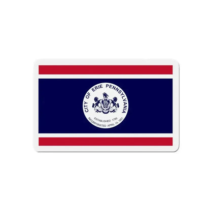 Flag of Erie Pennsylvania - Refrigerator Magnet - The Sticker Space