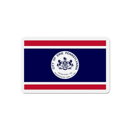 Flag of Erie Pennsylvania - Refrigerator Magnet - The Sticker Space