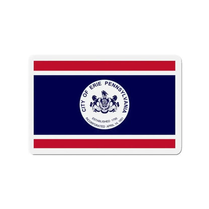 Flag of Erie Pennsylvania - Refrigerator Magnet - The Sticker Space
