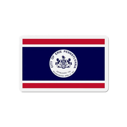 Flag of Erie Pennsylvania - Refrigerator Magnet - The Sticker Space