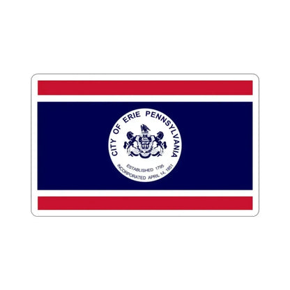 Flag of Erie Pennsylvania USA STICKER Vinyl Die-Cut Decal 2 Inch - The Sticker Space