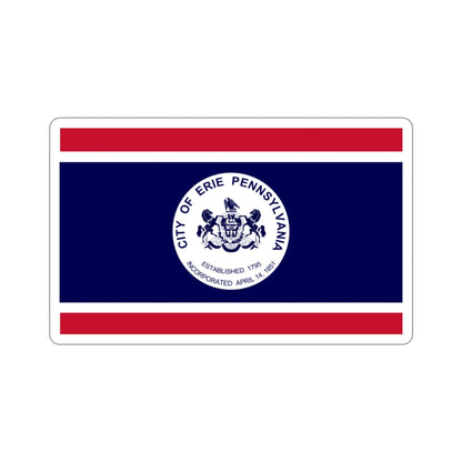 Flag of Erie Pennsylvania USA STICKER Vinyl Die-Cut Decal-3 Inch-The Sticker Space