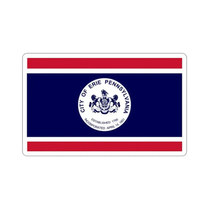 Flag of Erie Pennsylvania USA STICKER Vinyl Die-Cut Decal - The Sticker Space