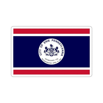 Flag of Erie Pennsylvania USA STICKER Vinyl Die-Cut Decal - The Sticker Space