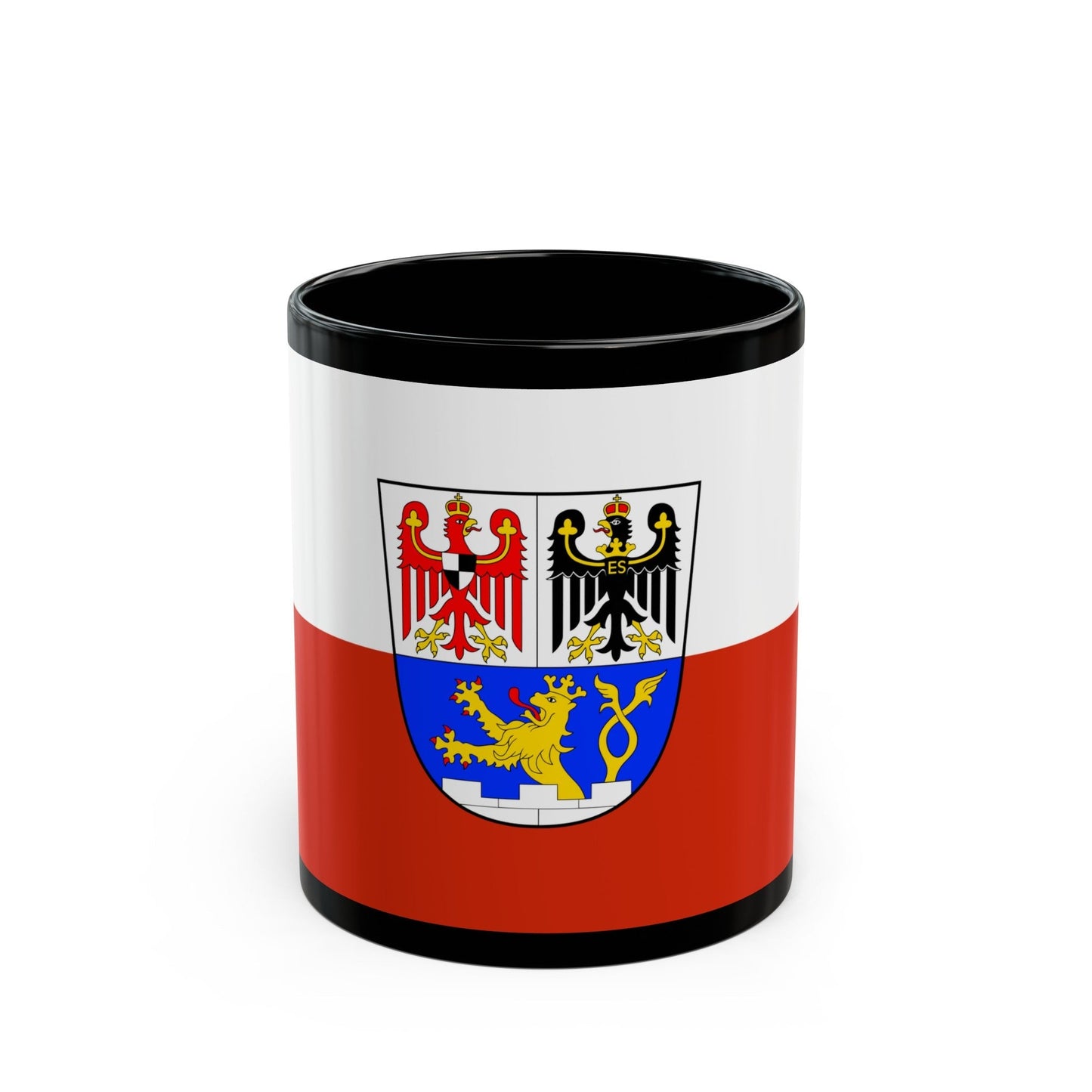 Flag of Erlangen Germany - Black Coffee Mug-11oz-The Sticker Space