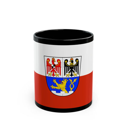 Flag of Erlangen Germany - Black Coffee Mug-11oz-The Sticker Space