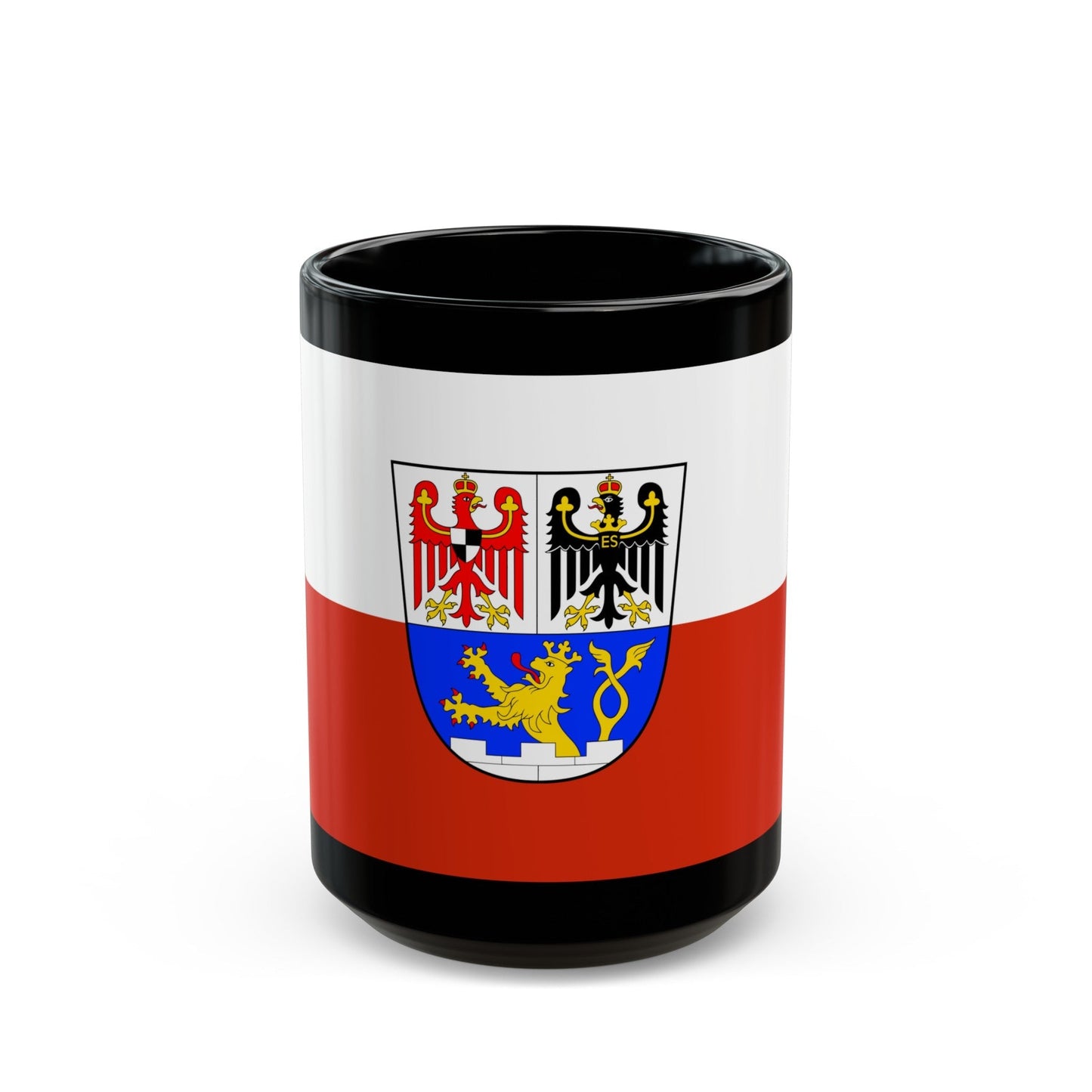 Flag of Erlangen Germany - Black Coffee Mug-15oz-The Sticker Space