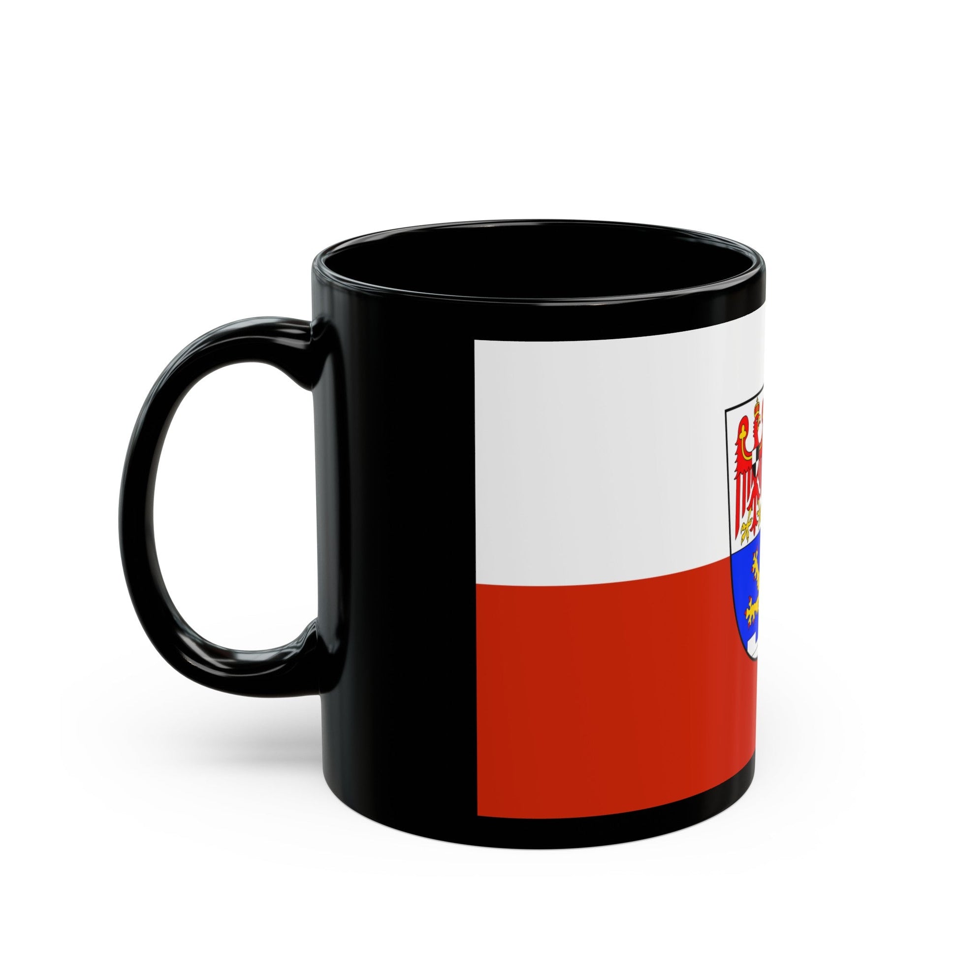 Flag of Erlangen Germany - Black Coffee Mug-The Sticker Space