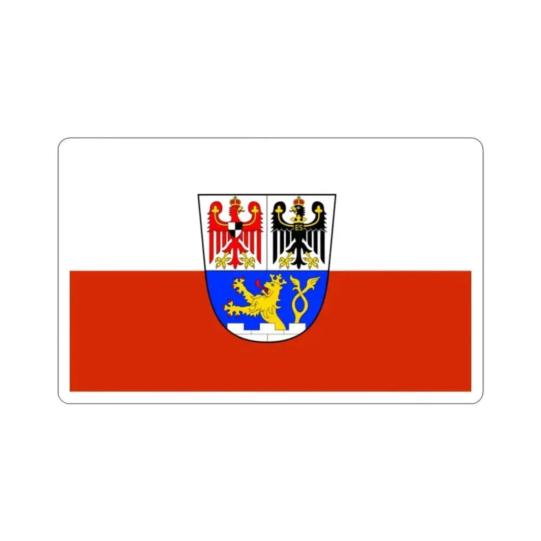 Flag of Erlangen Germany STICKER Vinyl Die-Cut Decal 2 Inch - The Sticker Space