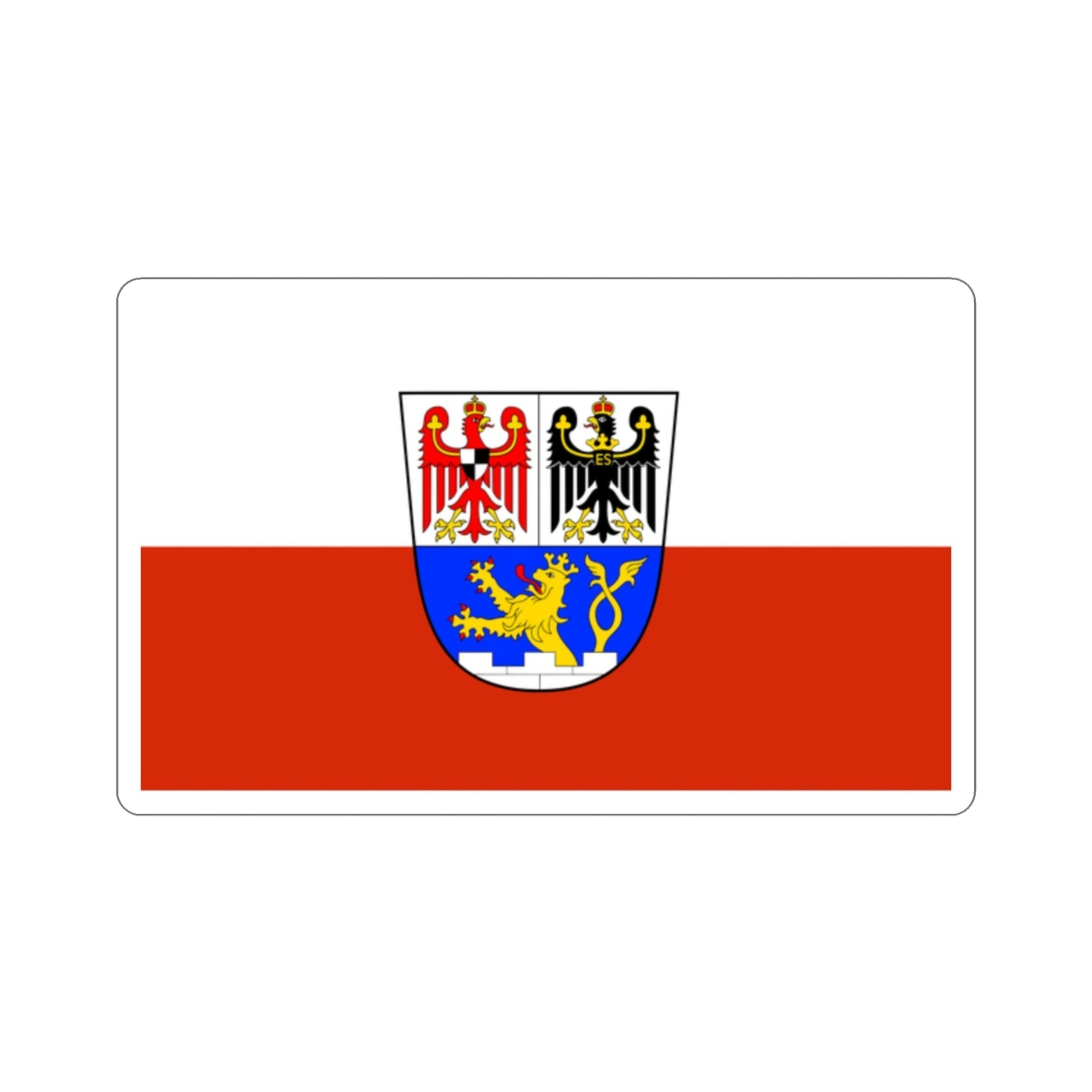 Flag of Erlangen Germany STICKER Vinyl Die-Cut Decal-2 Inch-The Sticker Space