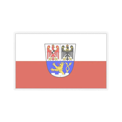 Flag of Erlangen Germany - STICKER Vinyl Kiss-Cut Decal 2 Inch Transparent - The Sticker Space