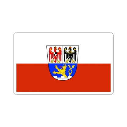 Flag of Erlangen Germany - STICKER Vinyl Kiss-Cut Decal 2 Inch White - The Sticker Space