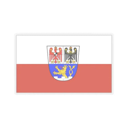 Flag of Erlangen Germany - STICKER Vinyl Kiss-Cut Decal 3 Inch Transparent - The Sticker Space