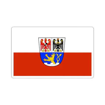 Flag of Erlangen Germany - STICKER Vinyl Kiss-Cut Decal 3 Inch White - The Sticker Space