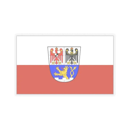 Flag of Erlangen Germany - STICKER Vinyl Kiss-Cut Decal 6 Inch Transparent - The Sticker Space