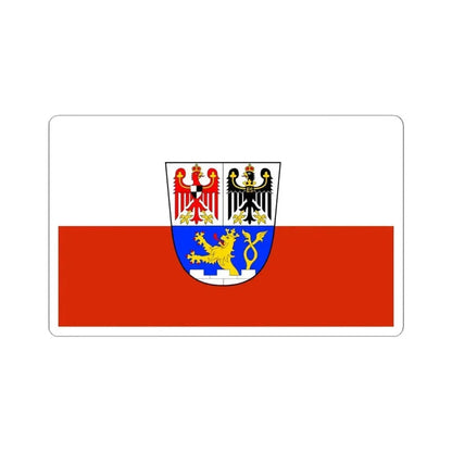 Flag of Erlangen Germany - STICKER Vinyl Kiss-Cut Decal 6 Inch White - The Sticker Space