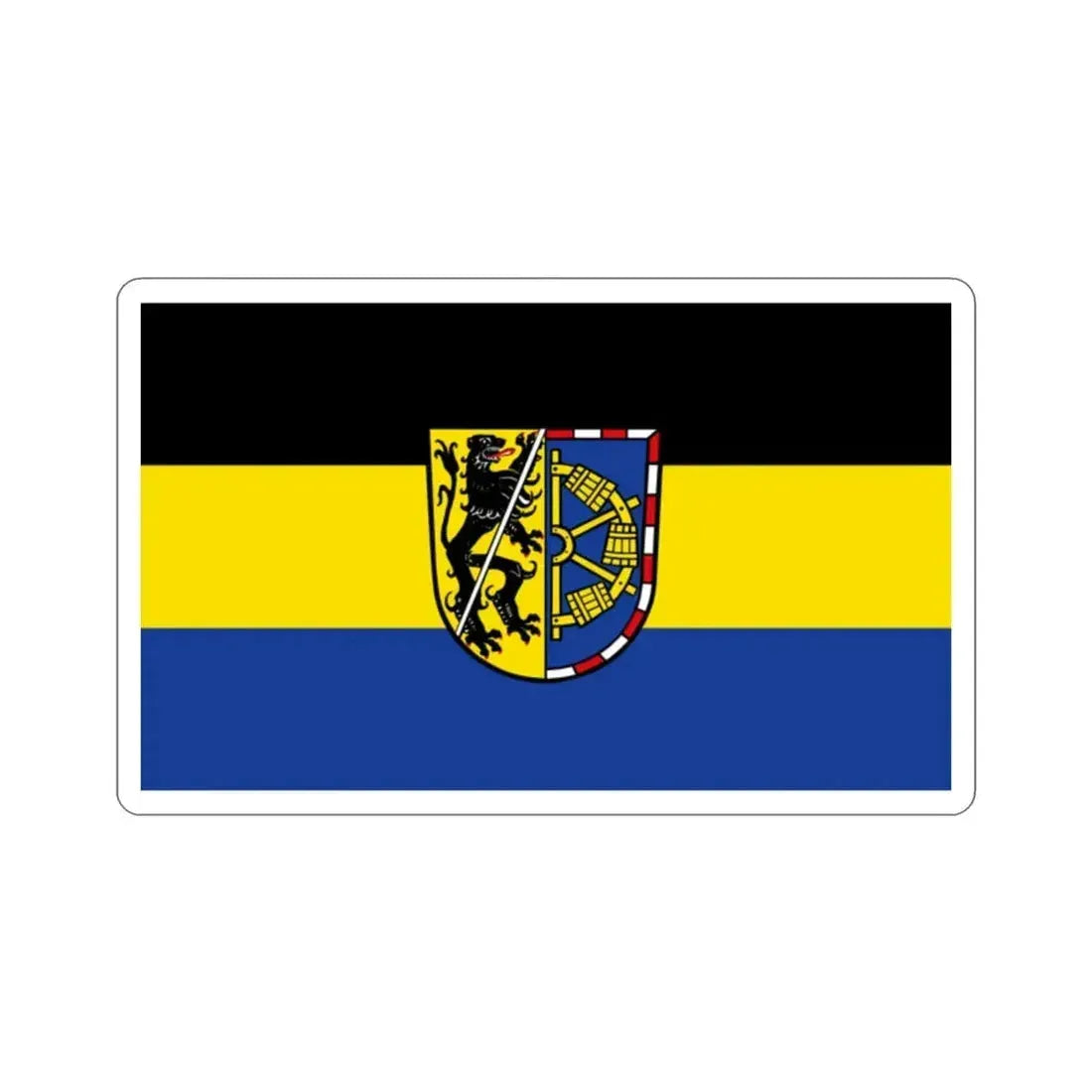 Flag of Erlangen Höchstadt Germany STICKER Vinyl Die-Cut Decal 2 Inch - The Sticker Space