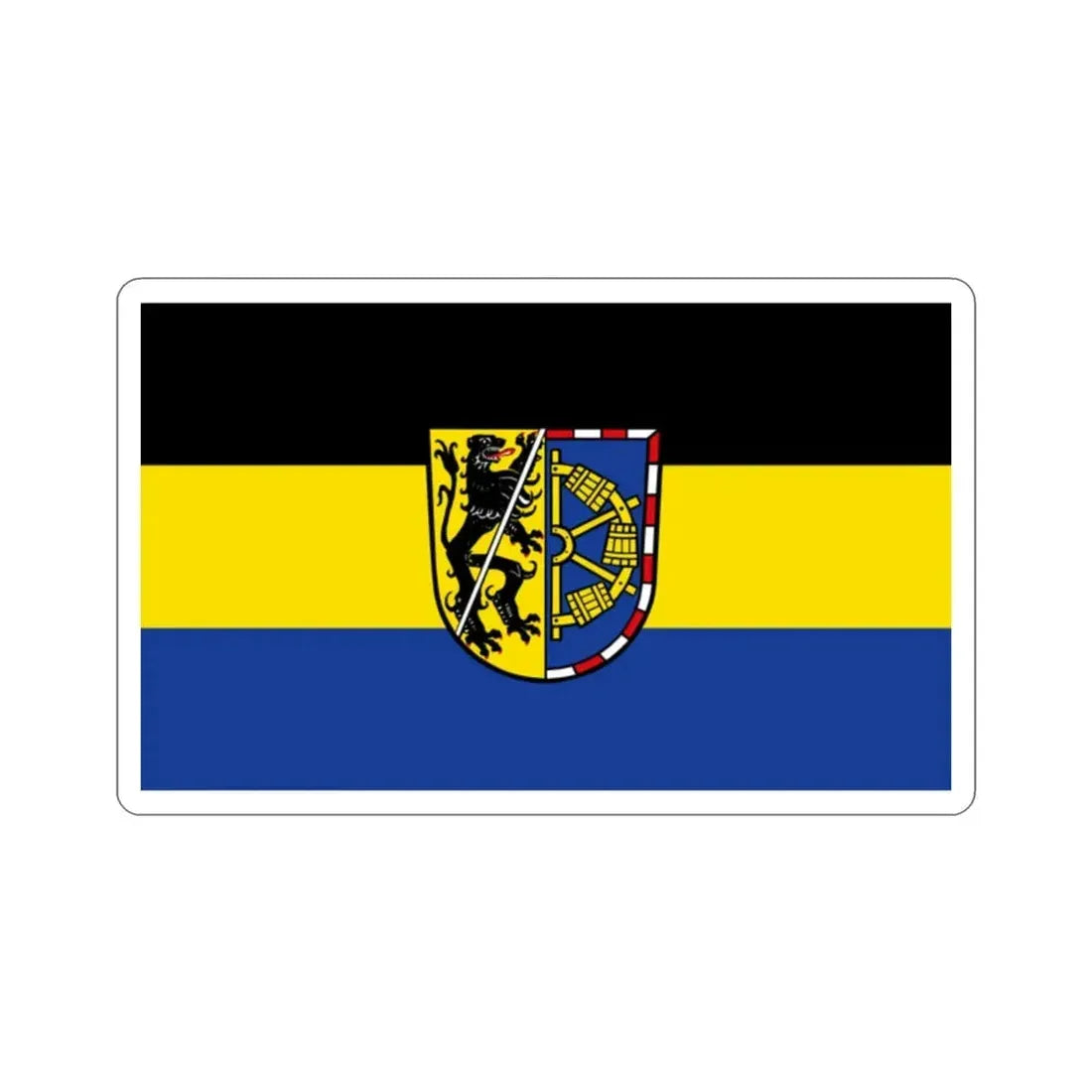 Flag of Erlangen Höchstadt Germany STICKER Vinyl Die-Cut Decal 2 Inch - The Sticker Space